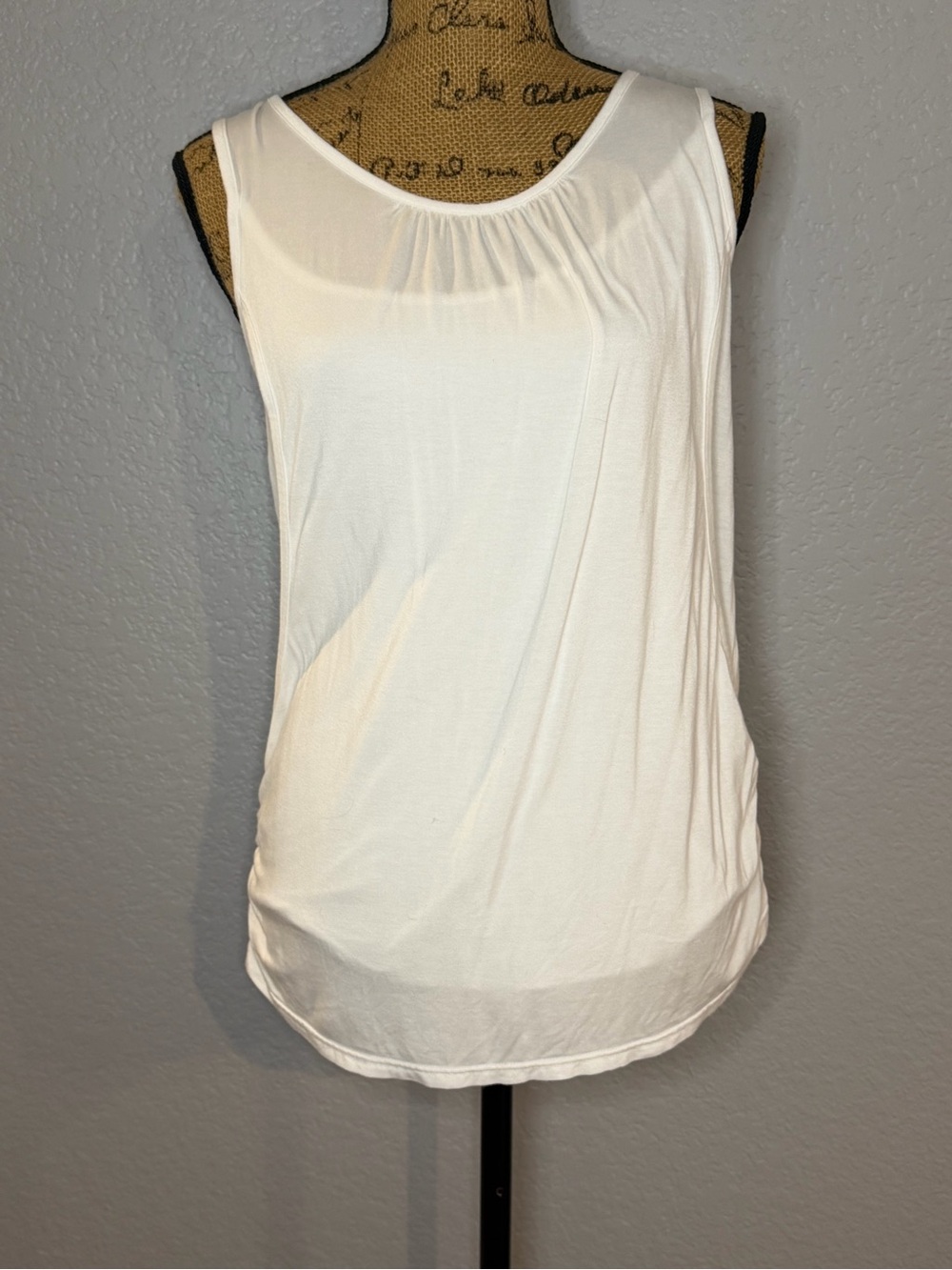 White Sleeveless Women’s Nursing Tank Top